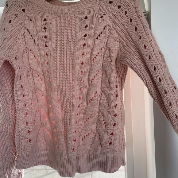 Lucky Women's Pink Long Sleeves Crew Neck Sweater US Size - Extra Small - Picture 9 of 16